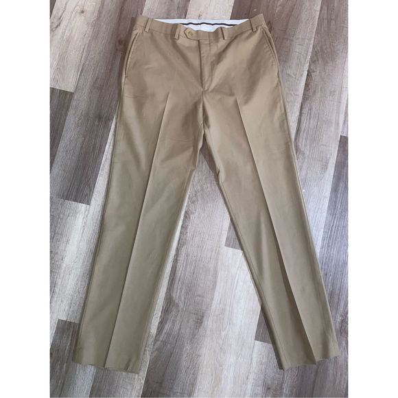 Lauren Ralph Lauren Total Comfort Trouser Tan Pants Mens Size 36 X 34, MP $180 - Picture 2 of 11